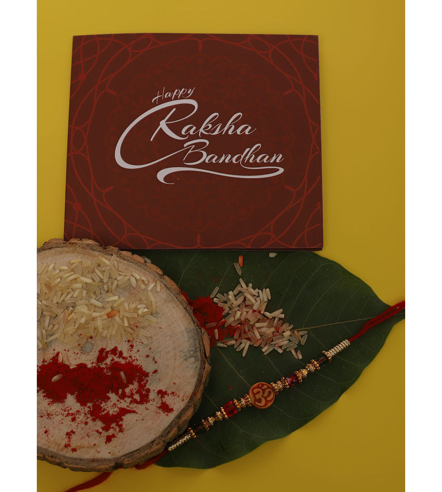 YouBella 2 Rakhi and 2 Greeting Card Combo for Brother (Multi-Colour) (YBRK_91)